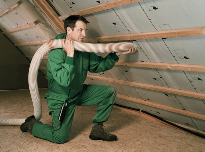 Fúkané drevovlákno - oblasť použitia